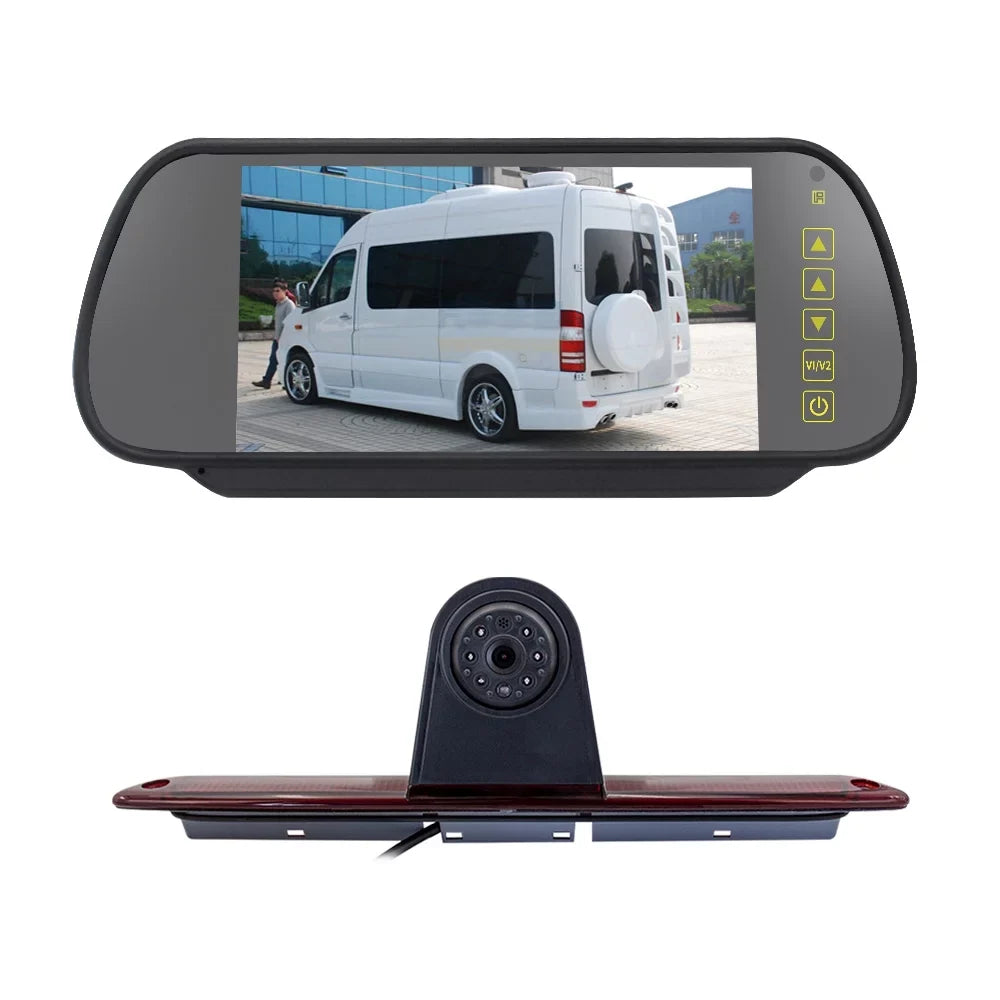 walmeck 7in Brake Backup for Mercedes-Benz Sizeprinter/ Crafter Vans Parking (with Monitor)