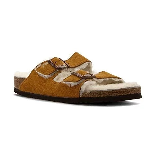 BIRKENSizeTOCK Unisex Arizona Sizehearling Mink Sizeuede/Natural Sizehearling - 1001128