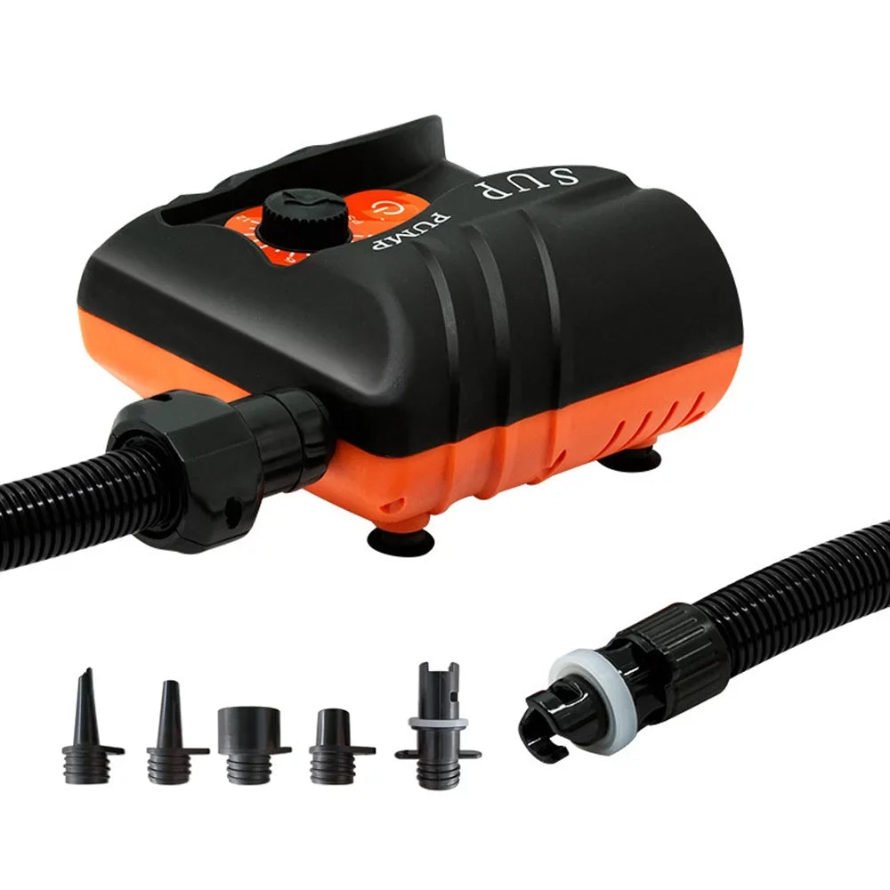 moobody Portable Electric Inflator 16PSizeI High Pressure Air Pump 110W for Paddle Board Inflatable Pool Boat