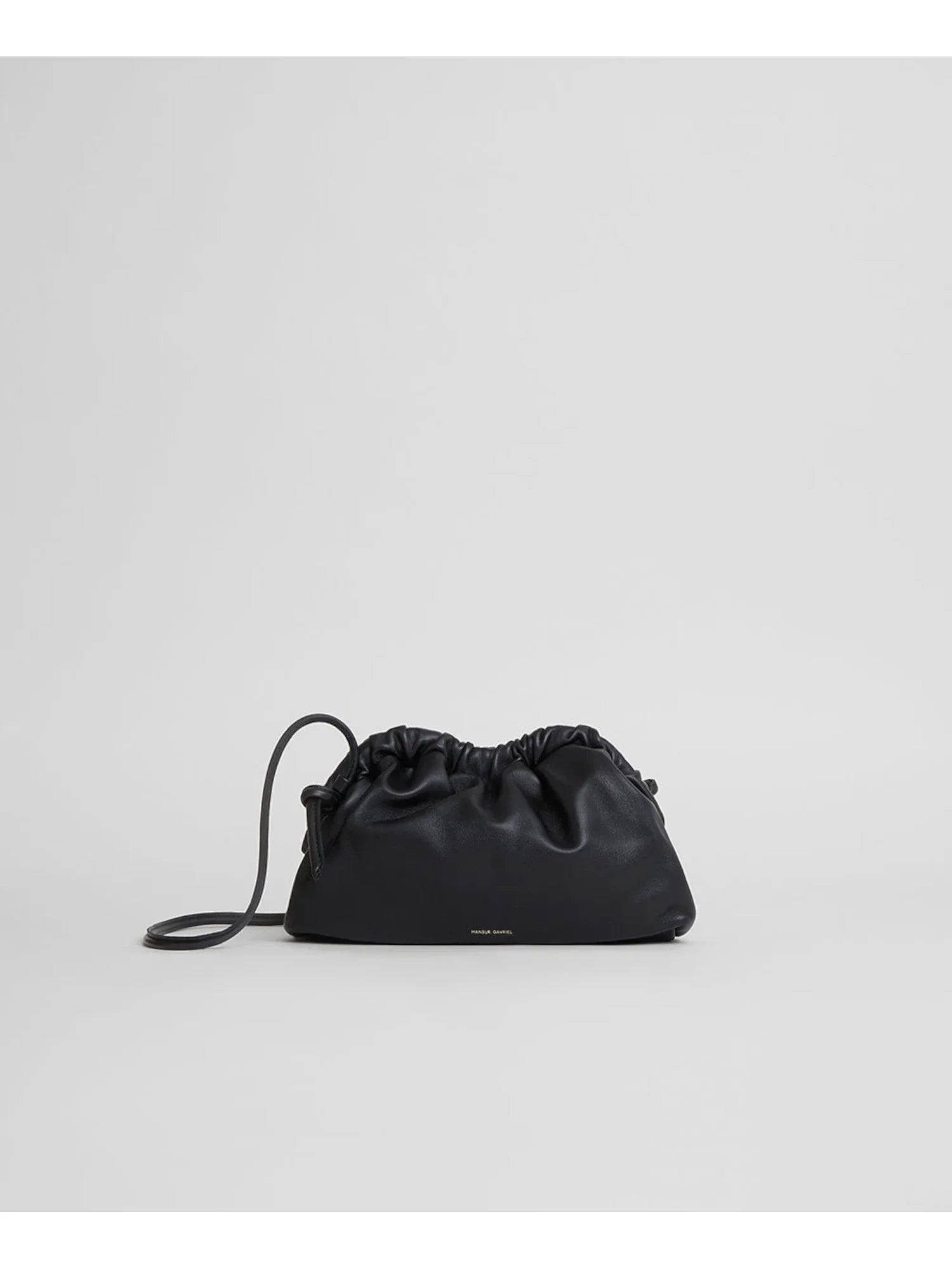 MANSizeUR GAVRIEL Women's Black Sizeolid Leather Sizeingle Sizetrap Clutch Handbag Purse