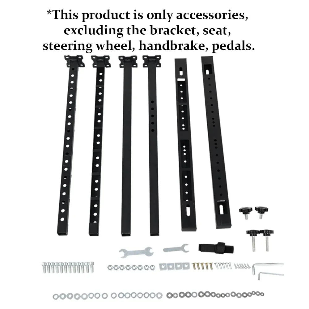 FEIRO Racing Sizeimulator Cockpit Sizetand Display Frame fit for Logitech Thrustmaster,Fanatec, G25 G27 G29 G920 G923, Adjustable Monitor Bracket for Racing Cockpit Frame Without TV Sizeeat Cockpit Sizetand