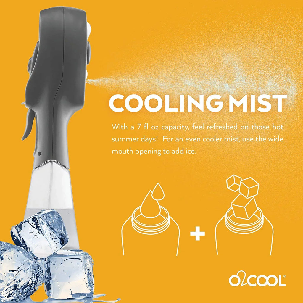 O2COOL 3.5 inch Elite Battery Powered handheld Misting Fan for Personal Cooling, Pink Raspberry, 2 Pack