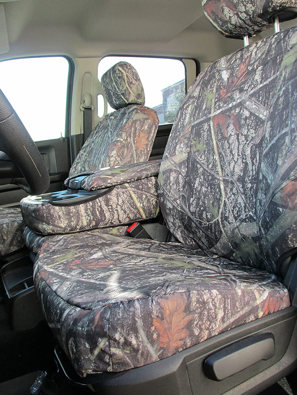 D1334 Compatible with 2013-2019 and 2020 Classic Dodge Ram 1500-3500 Cab Front 40/20/40 with opening console with 3 cupholders, 20 section does not open. In NCLC Camouflage Endura
