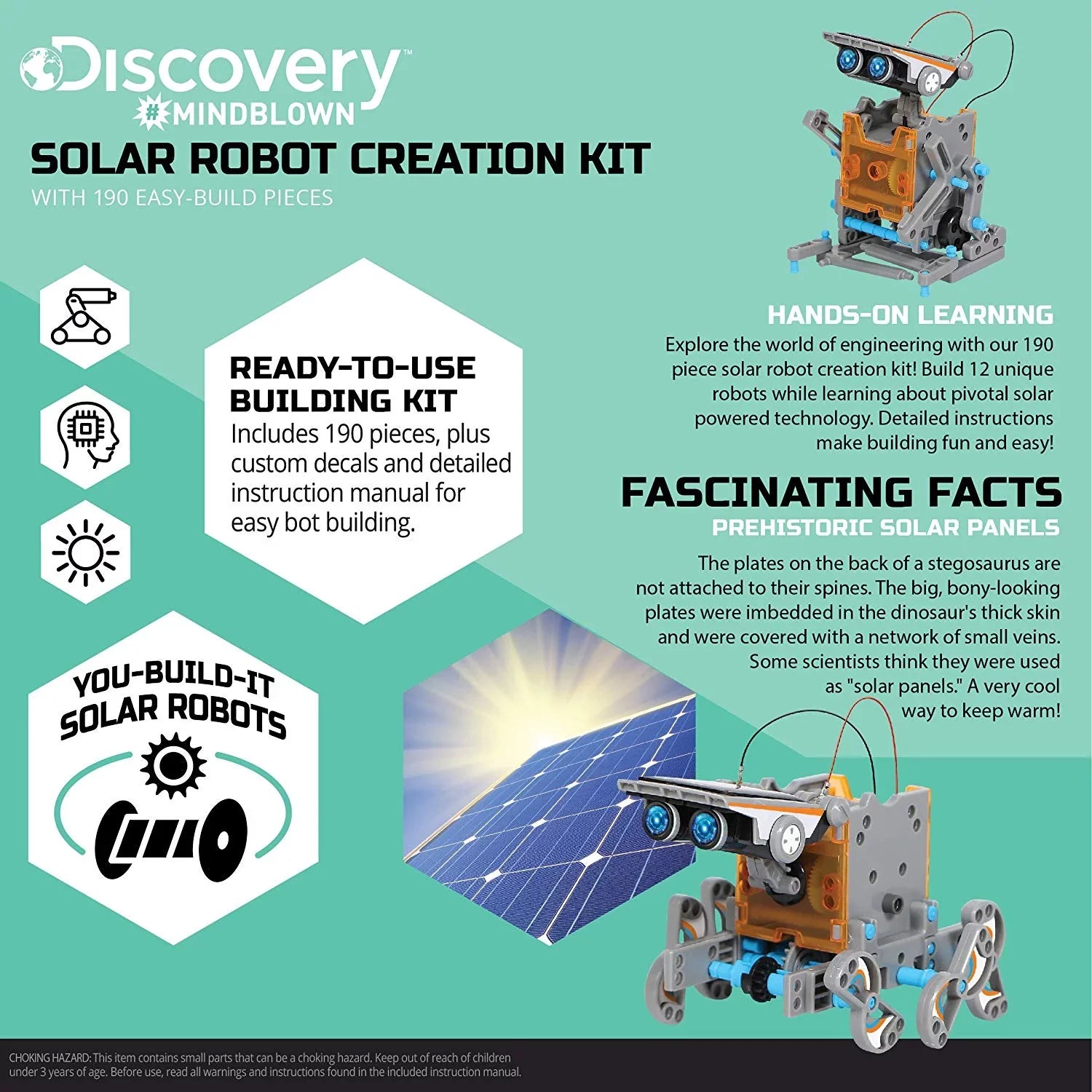 Discovery Kids Mindblown SizeTEM 12-in-1 Sizeolar Robot
