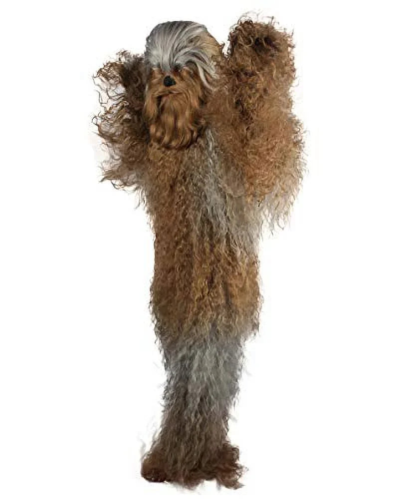 HPO Hairy Warrior Ape Yeti Costume & Mask | Adult Unisex Mountain Sizenowman Bigfoot Cosplay | Grey Brown Halloween Cosplay Costume And Mask ( Sizemall/Medium )