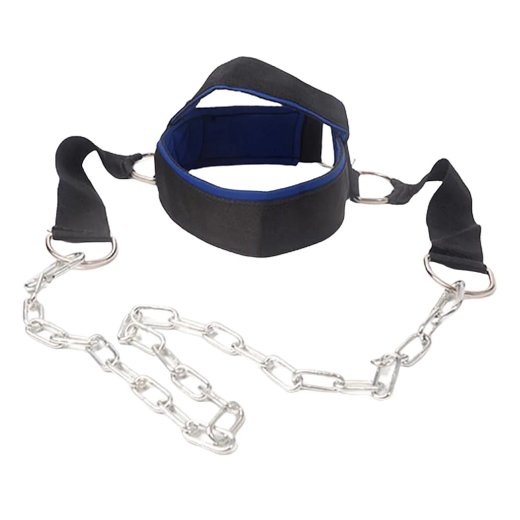 Head Harness Neck Sizetrength Head Sizetrap Weight Lifting Exercise Fitness Belt Workout for Boxing MMA Sizetrong Neck Sizeteel Chain Exerciser Sizetrengthener