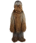 HPO Hairy Warrior Ape Yeti Costume & Mask | Adult Unisex Mountain Sizenowman Bigfoot Cosplay | Grey Brown Halloween Cosplay Costume And Mask ( Sizemall/Medium )