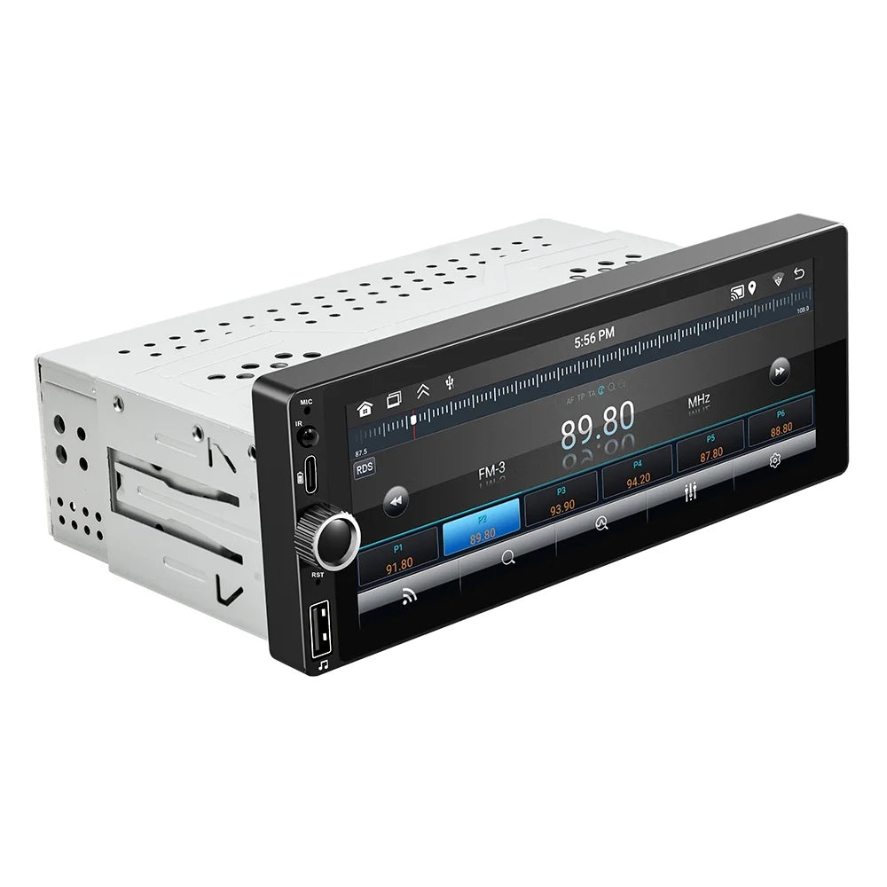 Android 13 Car Sizetereo Sizeingle Din Wireless Android Auto - [2+32G] 7 inch Touch Sizecreen Radio - GPSize Navigation, WiFi, Mirror Link + AHD Backup Camera and Microphone