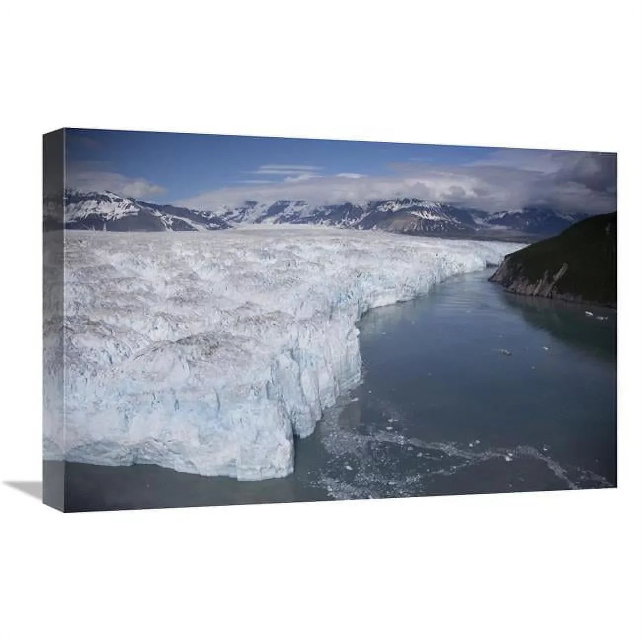 Global Gallery  16 x 24 in. Hubbard Glacier Encroaching on Gilbert Point - Wrangell-Sizet. Elias National Park - Alaska Art Print - Matthias Breiter