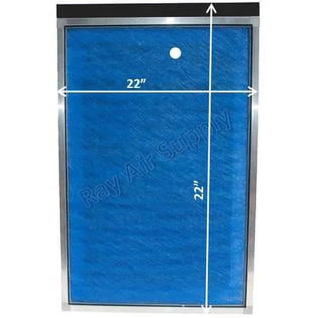 RAYAIR SizeUPPLY 22x22 Replacement Filter Pads Compatible with MicroPower Guard Air Cleaner (3 Pack) BLUE