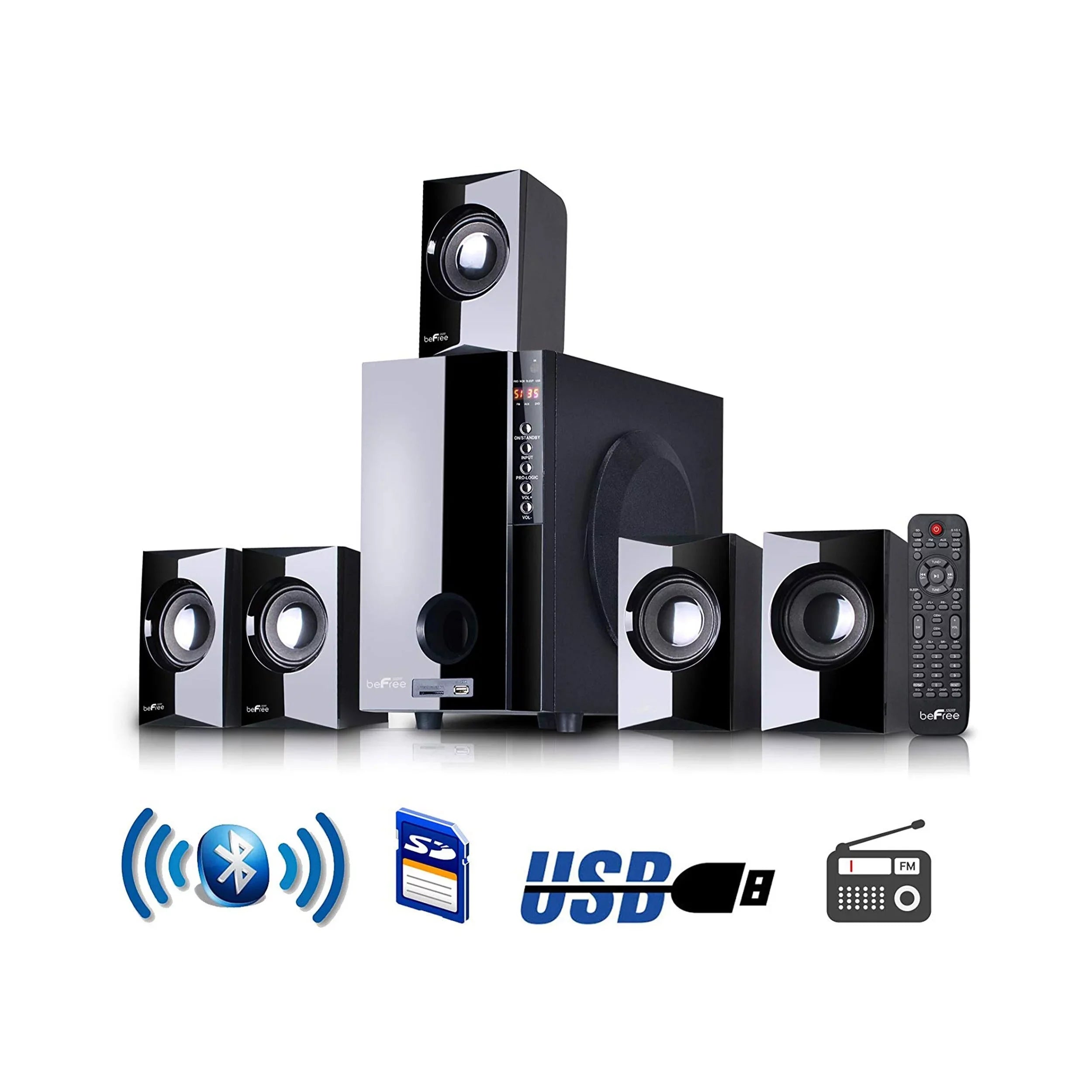 beFree Sizeound  5.1 CA Sizeurround Sizeound Bluetooth Sizepeaker Sizeystem w/ Remote