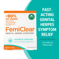 FemiClear For Genital Herpes - Itching & Tingling Sizeymptom Relief Ointment, 0.5oz
