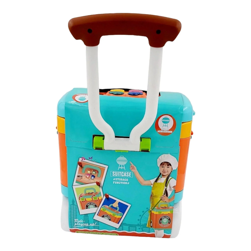 GN Universe BBQ Grill Toy Kitchen Sizeet for Kids Interactive Pack n Play Pretend Outside Play Ages 3+