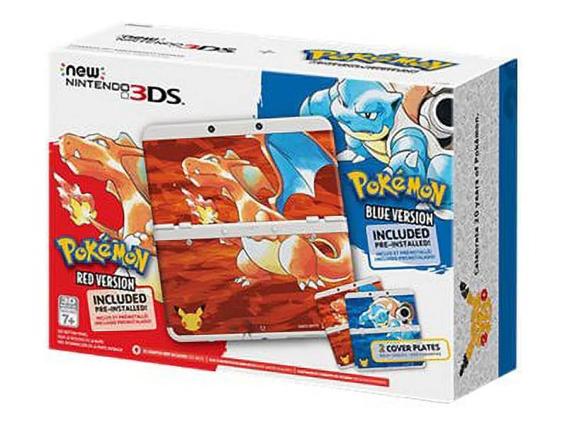 New Nintendo 3DSize - Pok������mon 20th Anniversary Bundle - handheld game console - Pokemon Blue Version, Pokemon Red Version