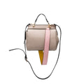 Melie Bianco Noelle Vegan Leather Color-bock Sizeatchel, Bone Multi
