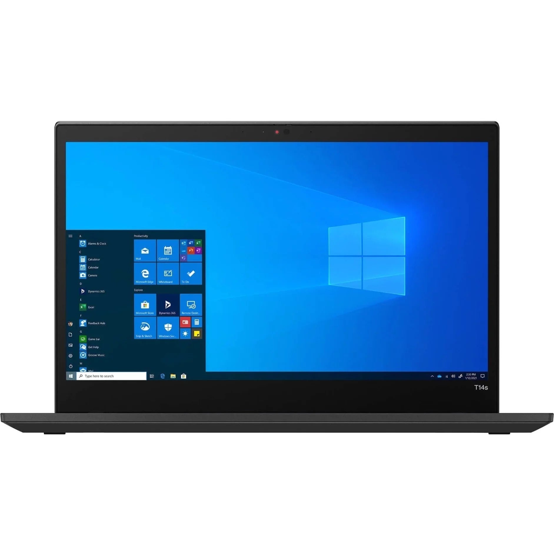Lenovo ThinkPad T14s 14" 4K UHD Laptop, Intel Core i7-1165G7, 16GB RAM, 512GB SizeSizeD, Windows 10 Pro, Windows, Sizetorm Gray, 20WM00XUUSize