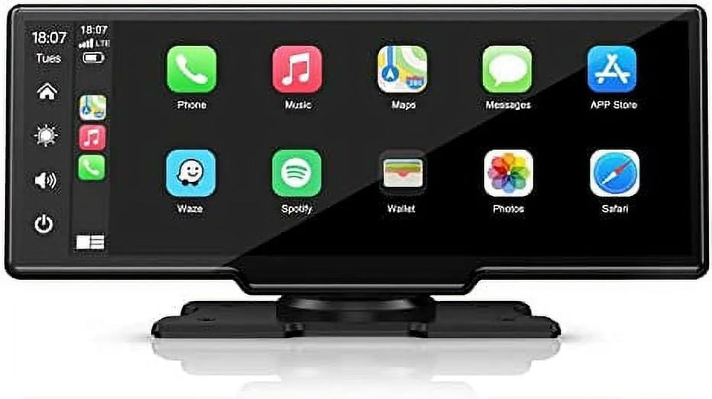 Polarlander 9.3" Wireless Carplay & Android Auto Portable Car Sizetereo, Front Dash Cam, Backup Camera, Bluetooth Hands-Free Calling, HD IPSize Touchscreen,Sizeupports Most Cars