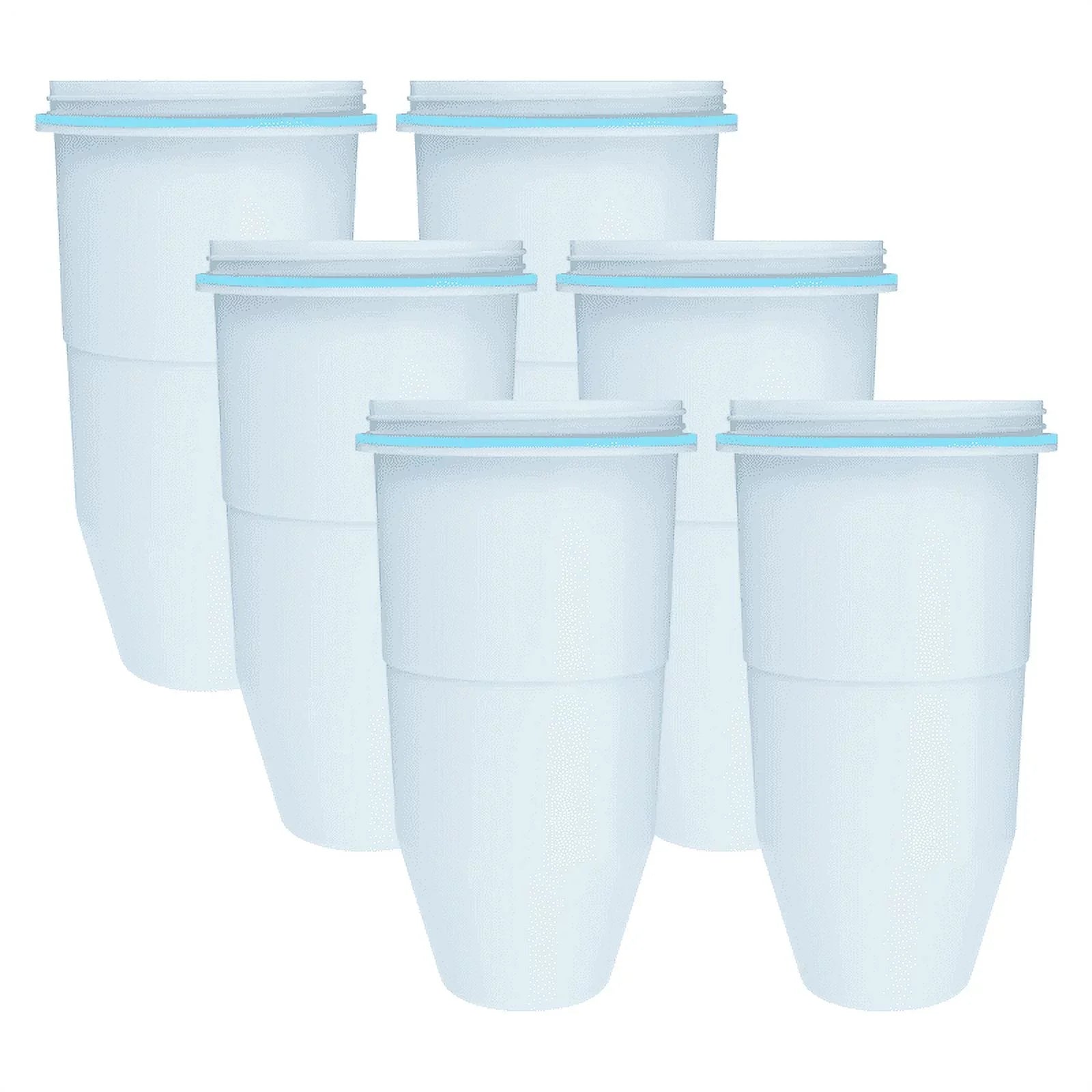 6 Pack AQUACRESizeT ZR-017 Replacement for ZeroWater® ZR-017 Pitcher Water Filter