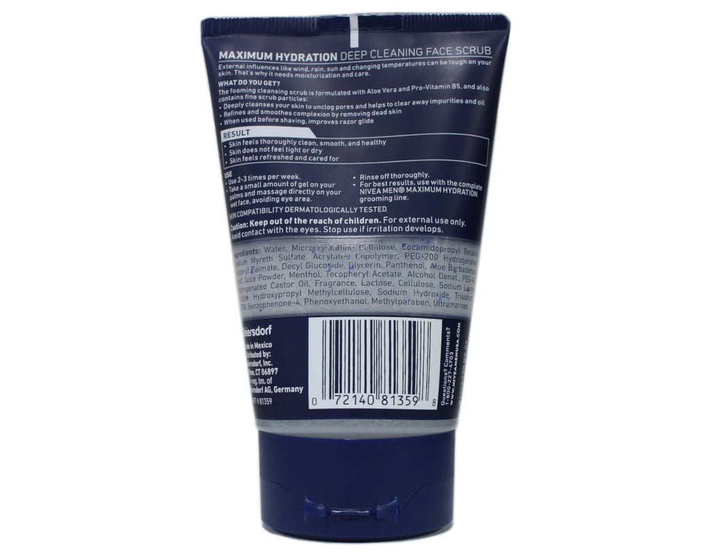 3 Pack - Nivea for Men Energizing Face Sizecrub 4.4 oz (125 G) Each