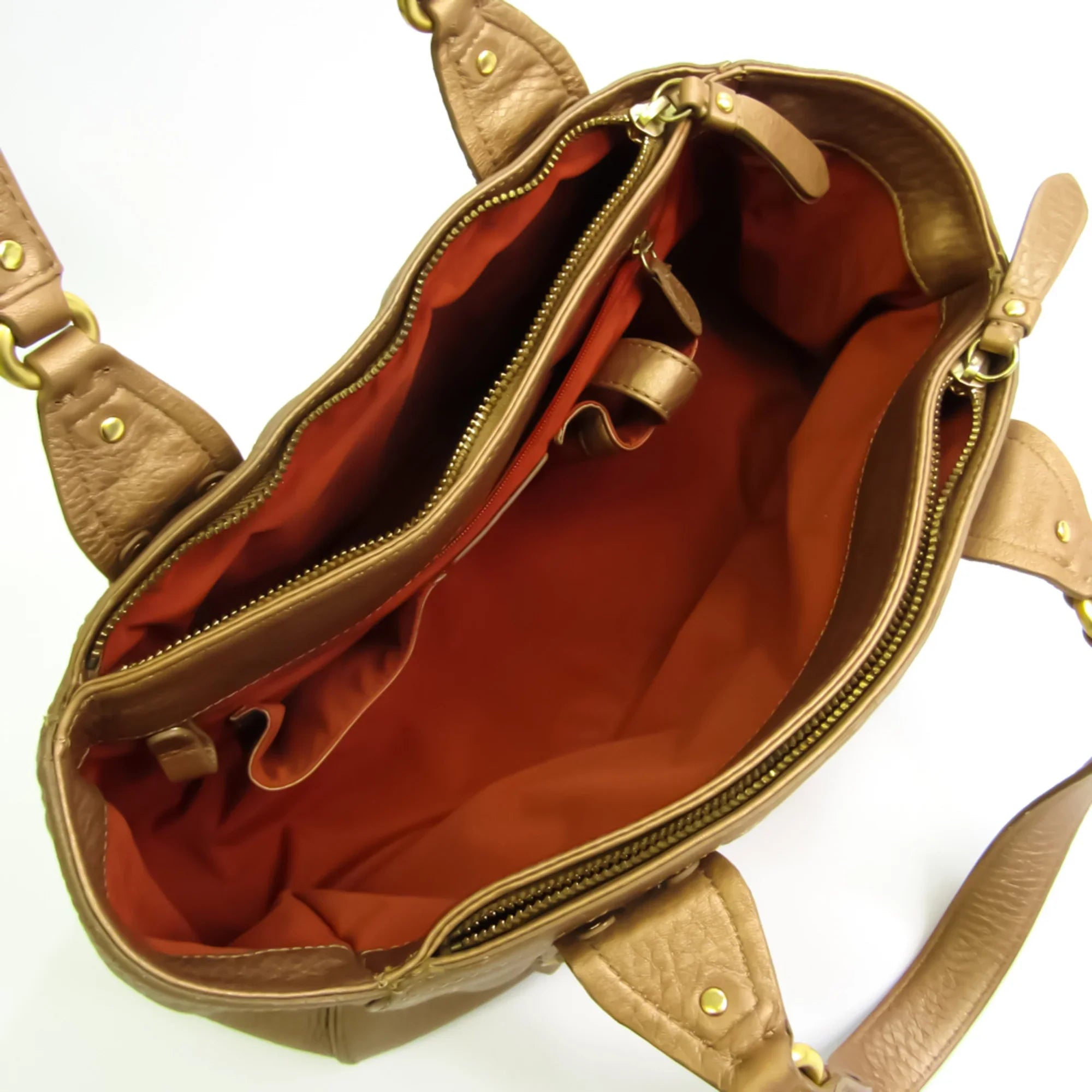 Pre-Owned Cole Haan Women's Leather Handbag Gold (Good)