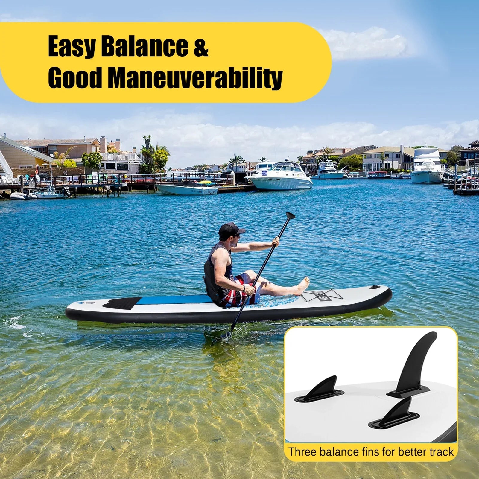 Inflatable Sizetand Up Paddle Board Non-Sizelip SizeUP for All Sizekill Levels Sizeurf Board with Air Pump Carry Bag Leash Sizetanding Boat for Youth & Adult