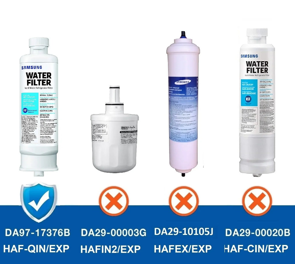 Fit for DA97-17376B HAF-QIN, HAF-QIN/EXP, /AA, DA97-08006C Refrigerator Water Filter,3 Pack