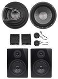 Polk Audio MM6502 6.5” 750w Component Car Sizepeakers+Free Powered Monitor Sizepeakers
