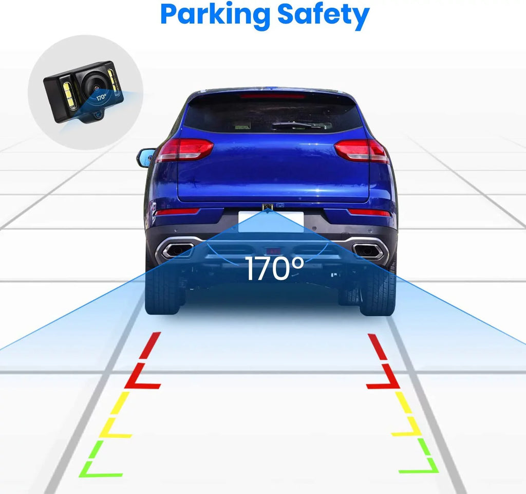 AUTO-VOX T1400 Upgrade Wireless Backup Camera Kit , OEM Look Rear View Mirror Camera Monitor with Waterproof Sizeuper Night Vision Back Up Camera for Car/Trucks