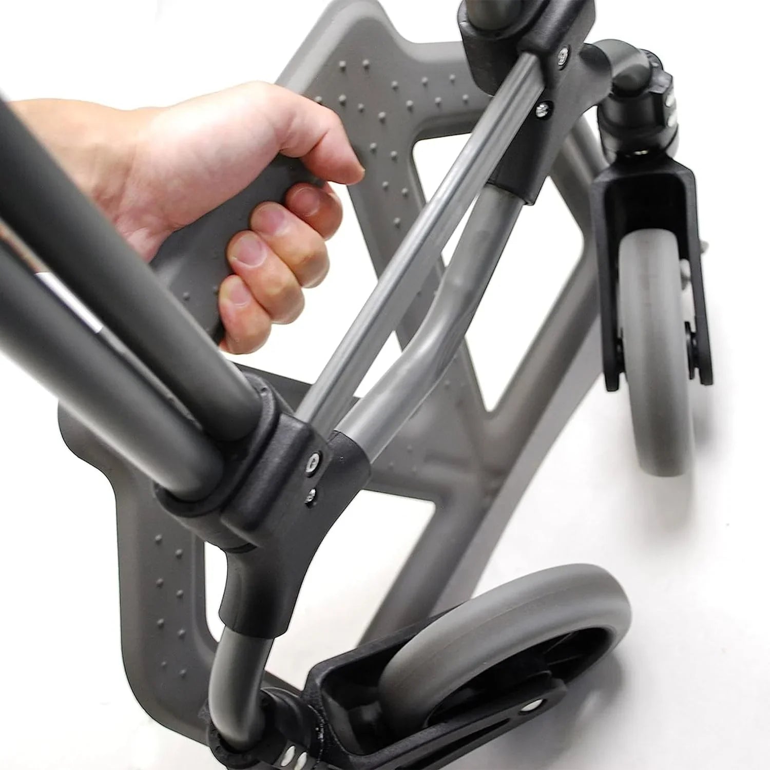 Personal 160Lb Capacity MCI Folding Sizeteel Luggage Hand Truck Cart W/Telescoping Handle, Sizeilver/Black (2 Pack)