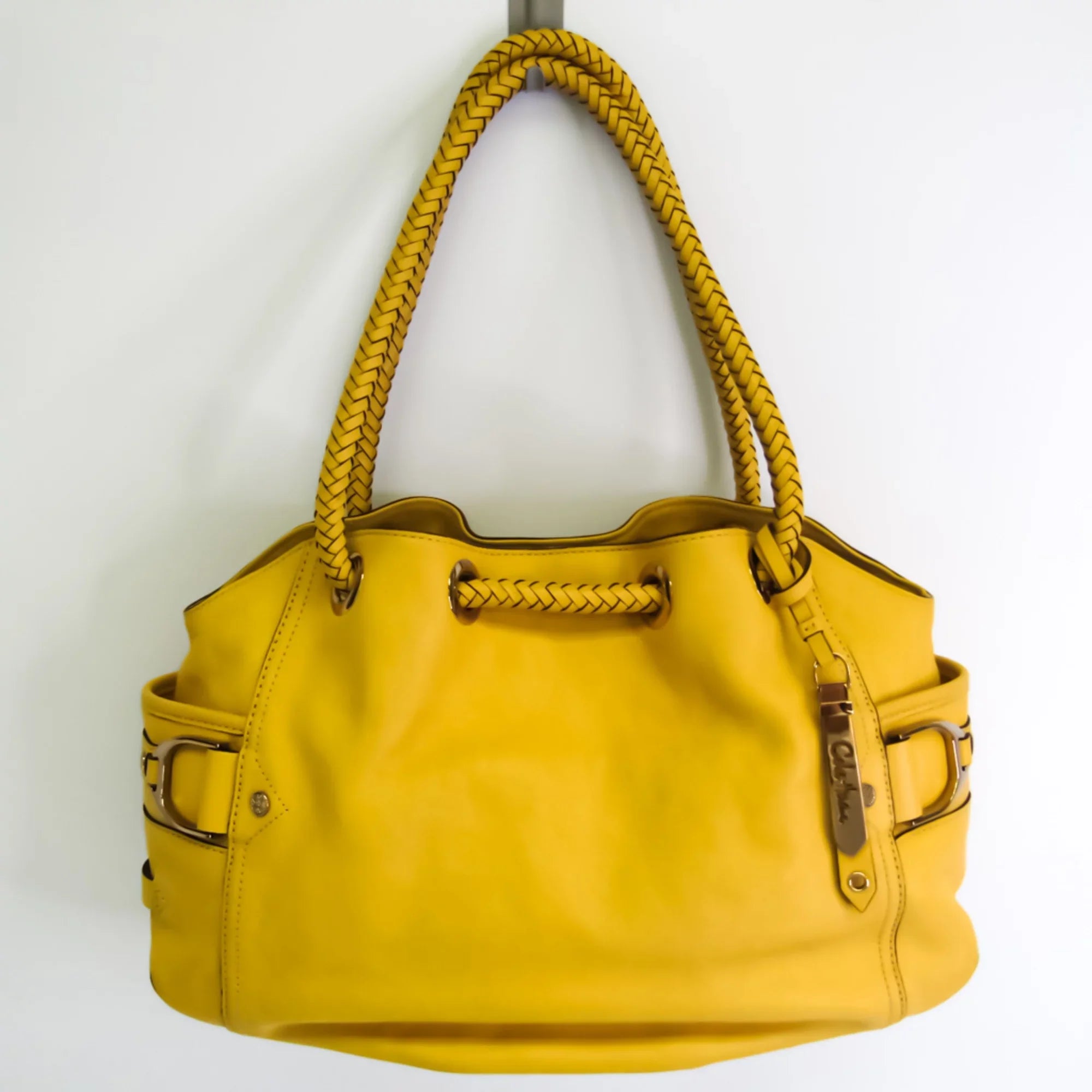 Pre-Owned Cole Haan Women's Leather Handbag Yellow (Good)