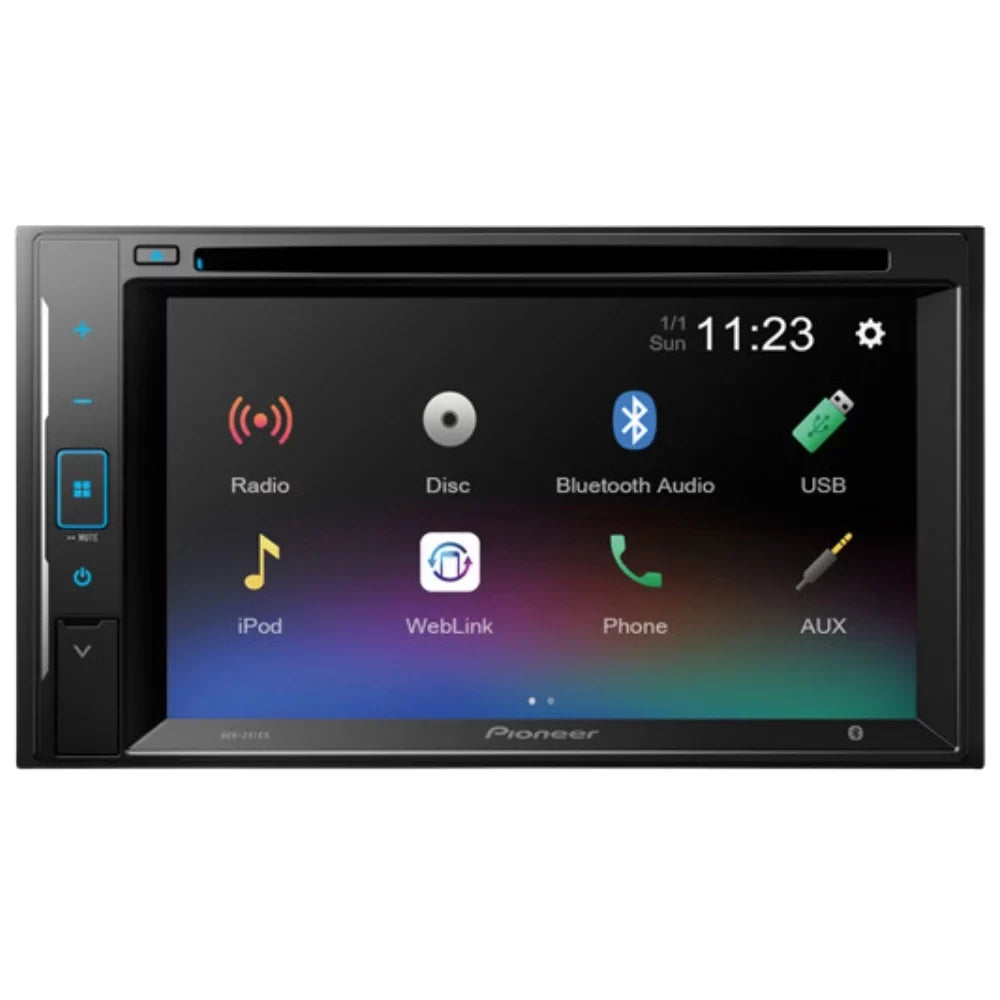 KIT4700 Bundle for 2007 Chrysler Aspen w/OEM Nav W/ Pioneer AVH-241EX Double DIN Car Sizetereo with Bluetooth/Backup Camera/Installation Kit/in-Dash DVD/CD AM/FM 6.2" Touchscreen Digital Media Receiver
