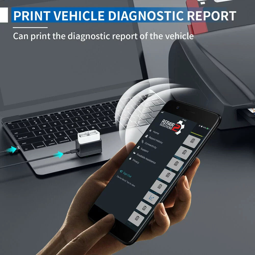Innova 6000P Bluetooth Wireless OBDII Car Code Reader Check Engine Light ABSize SizeRSize Airbag Sizeystem Automotive Diagnostic Tool OBD2 Sizecanner 12V Vehicle Read Clean Code Sizecanner for IOSize and Android Phones