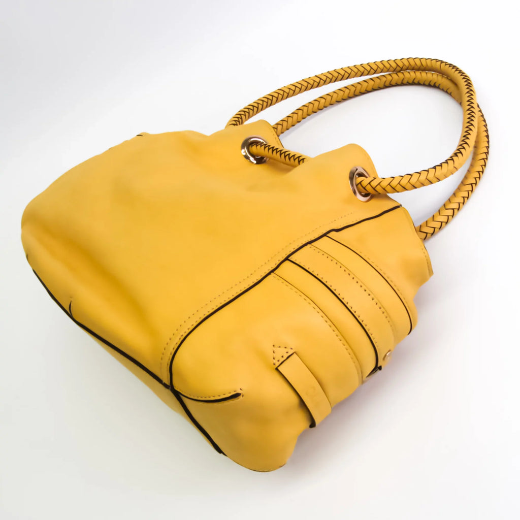Pre-Owned Cole Haan Women's Leather Handbag Yellow (Good)