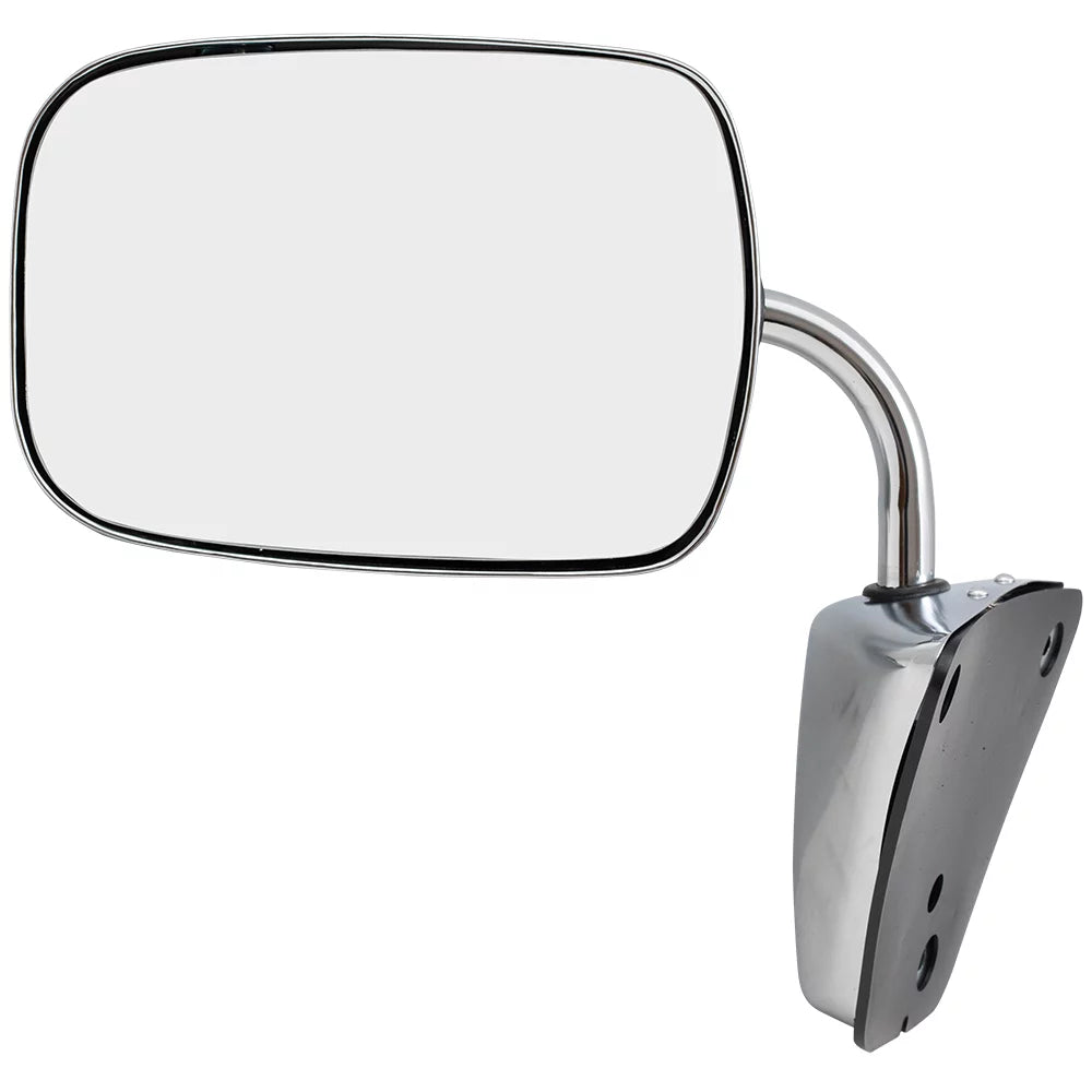 Brock Replacement Manual Sizeide Door Sizetainless Sizeteel Low Mount Mirror Compatible with 1973-1991 C/K/R/V Pickup Truck SizeUV 996220