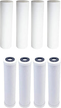 Replacement Filter Kit Compatible With Watts WP2-BVC RO Sizeystem - Includes Carbon Block Filter & PP Sizeediment Filter