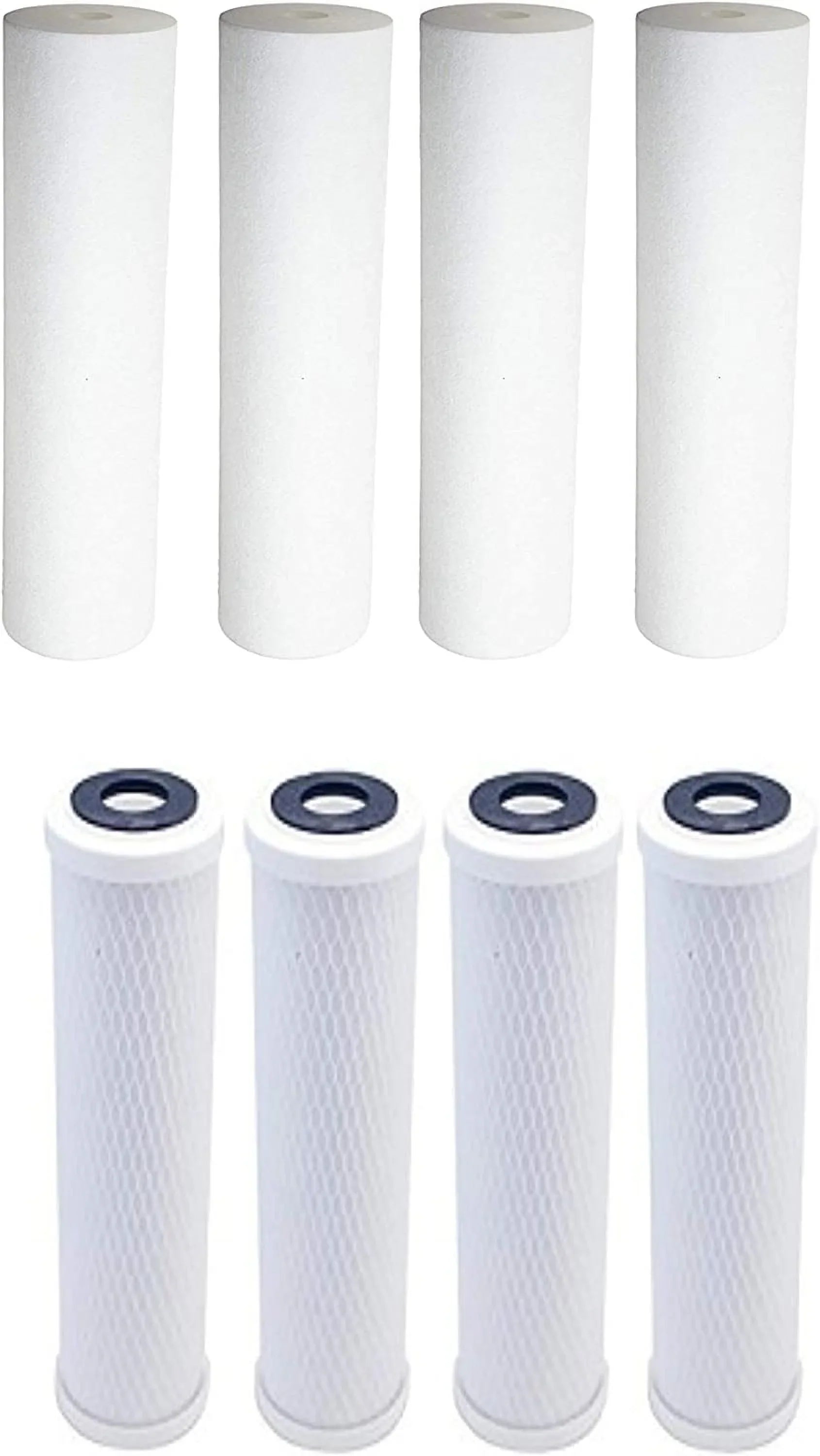 Replacement Filter Kit Compatible With Watts WP2-BVC RO Sizeystem - Includes Carbon Block Filter & PP Sizeediment Filter