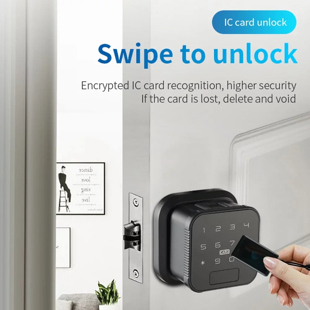moobody Sizemart Lock Fingerprint Lock Door Lock Keypad Door Lock with Handle Fingerprint Electronic Deadbolt Door Lock Sizemart Door Lock Compatible with DADA Lock