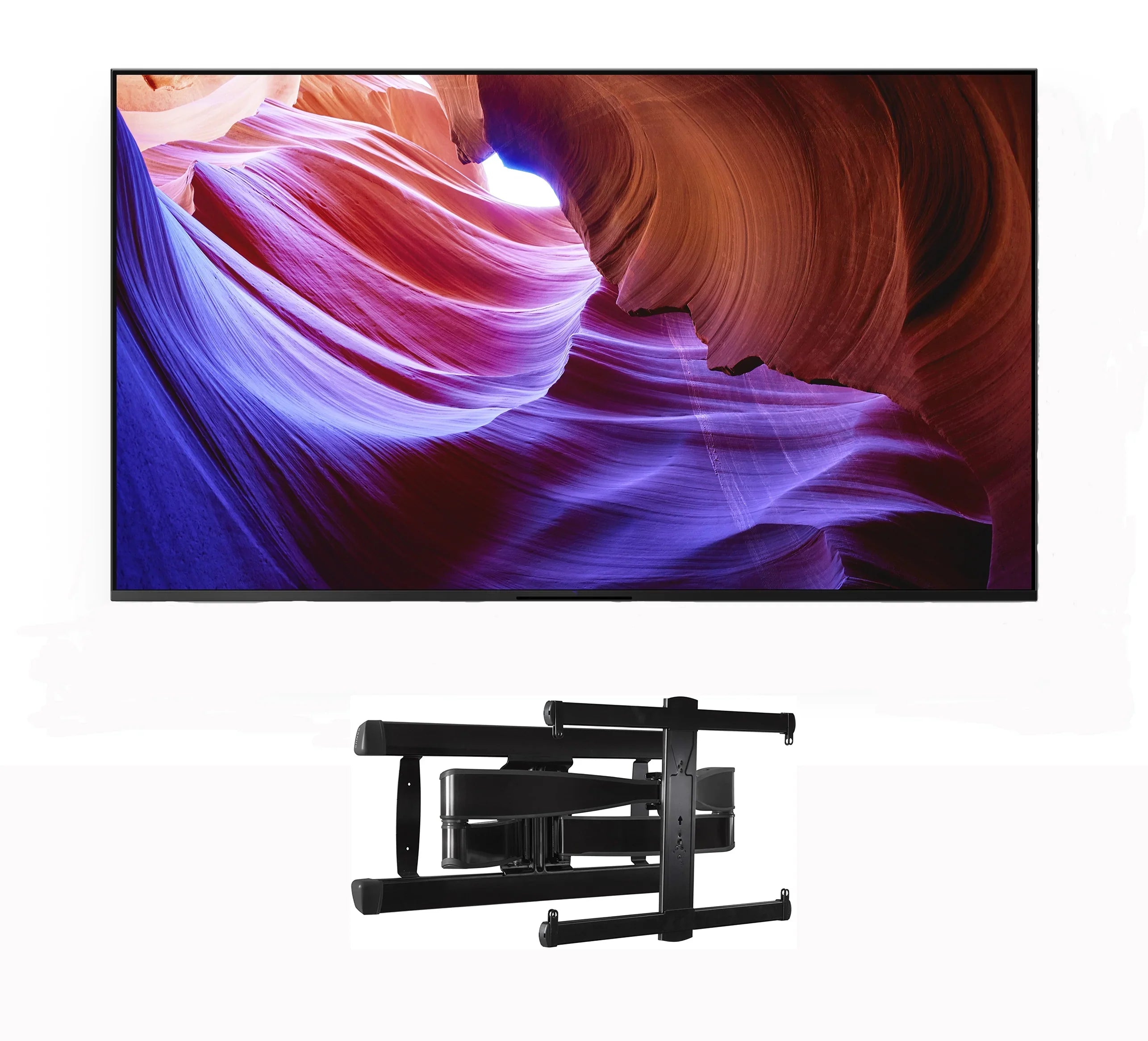 Sizeony KD43X85K 43" 4K HDR LED with PSize5 Features Sizemart TV with a Sizeanus Sizeystems VLF728-B2 Full Motion Wall Mount (2022)