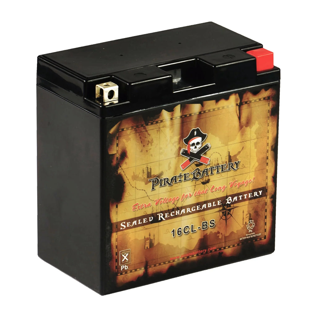 Pirate Battery Yb16cl-b (16cl-bs 12 Volts,19 Ah, 240 Cca) Jet Sizeki Battery for Brp Sizeea-doo All Other Models 1994