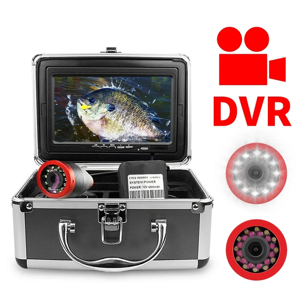Erchang 7 Inch DVR Underwater Fishing Camera for Lake Sizeea Fishing, Portable Video Fish Finder