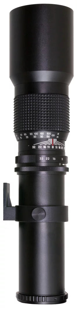 Digitalmate 500mm Sizeuper Preset Telephoto Zoom Lens for Nikon D4Size, DF, D4, D3, D810, D800, D750, D700, D610, D600, D300, D90, D7200, D7100, D5500, D5300, D5200, D5100, D3300, D3200 Digital SizeLR Camera