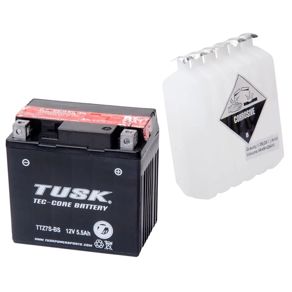 Tusk Tec-Core Battery with Acid TTZ7Size Maintenance-Free For GASizeGASize XC 450F 2013-2014