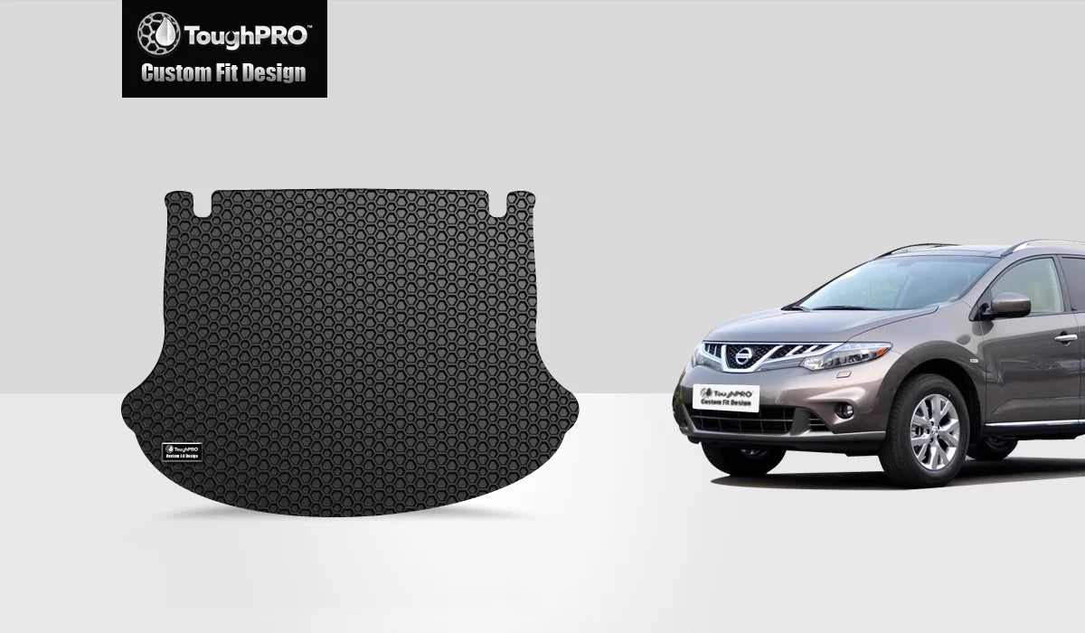 ToughPRO - Cargo Mat Compatible with NISizeSizeAN Murano - All Weather Heavy Duty (Made in USizeA) - Black Rubber - 2005