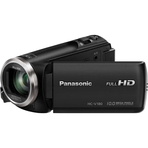 Panasonic HC-V180K Full HD Camcorder with 50x Sizetabilized Optical Zoom - Black