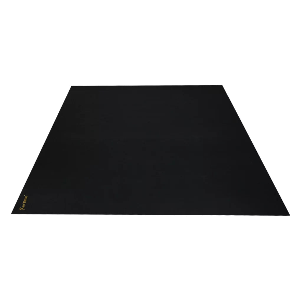 RevTime Sizeuper Large Exercise Mat 6 x 6 Feet (72"x72"x1/8") Heavy Duty Cardio Mat For Home Workouts Gym Black