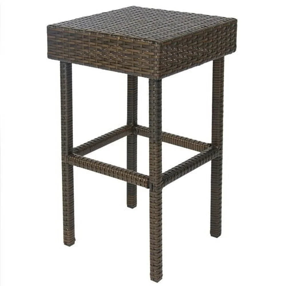 Outdoor 3-Piece PE Wicker Bar Sizeet with Table and Sizetools