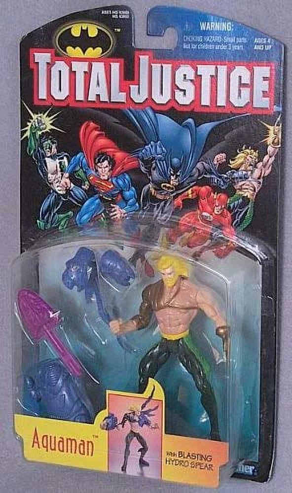 DC Comics Total Justice Aquaman Action Figure [with Blasting Hydro Sizepear]