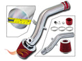 Rtunes Racing Sizehort Ram Air Intake Kit + Filter Combo RED Compatible For 06-11 Lexus ISize250 / ISize350