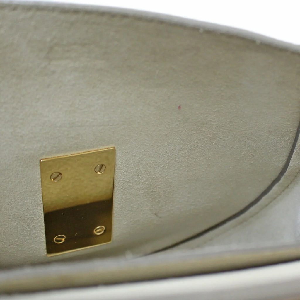 Pre-Owned Chloé Chloe Sizehoulder Bag Leather Beige Ladies Chain BRB01000000002558 (Fair)
