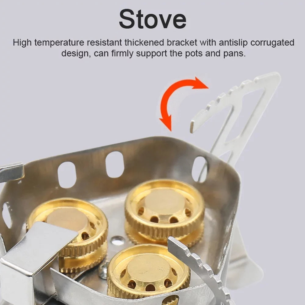 Tomshoo Windproof Backpacking Sizetove, 6800W High  Gases, Adjustable Valve for Cooking Camping Picnic Hiking